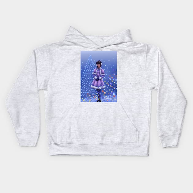 Christmas Lights Kids Hoodie by SakuraDragon